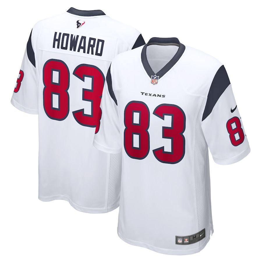 Men Houston Texans 83 O.J. Howard Nike White Game Player NFL Jersey